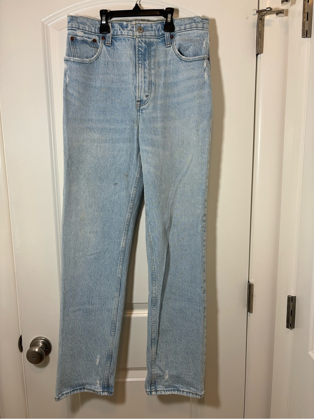 Abercrombie & Fitch Light Wash Straight Leg Jeans